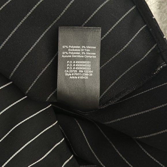 Babaton black pinstripe cami tank top XXS - Picture 5 of 5